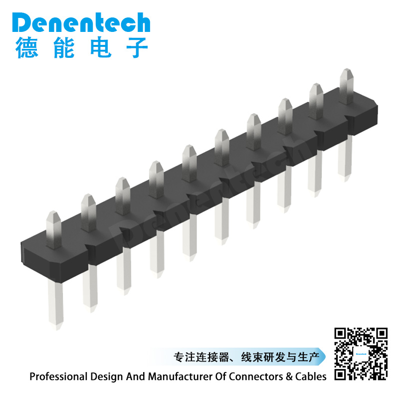 Denentech 5.08mm pin header single row straight  pcb pin header